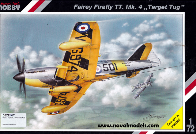 SH 72066 Fairey FireFly TT. Mk. 4 Target Tug inclusief Nederlandse decals