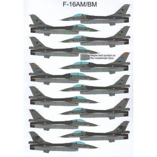 Naval Models - Dutch Decal DD32-012 313 Squadron F-16A B - F-16AM=BM Part I