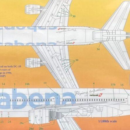 Skyline Decals DC-10-30 Sabena scheme ’90s