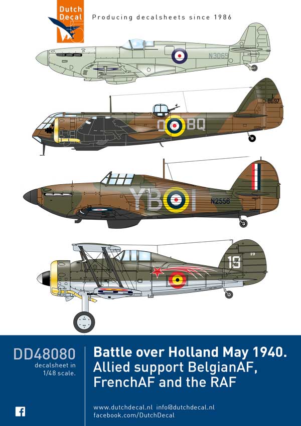 DD48080 Battle over Holland May 1940, Allied support of the BelgianAF, FrenchAF and the RAF