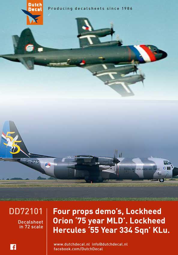 DD72101 Four Props demo: P-3C Orion RNeth Naval Air Service, C-130 Hercules Royal Neth. AF