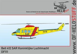 DF11148 Bell 412 SAR Koninklijke Luchtmacht