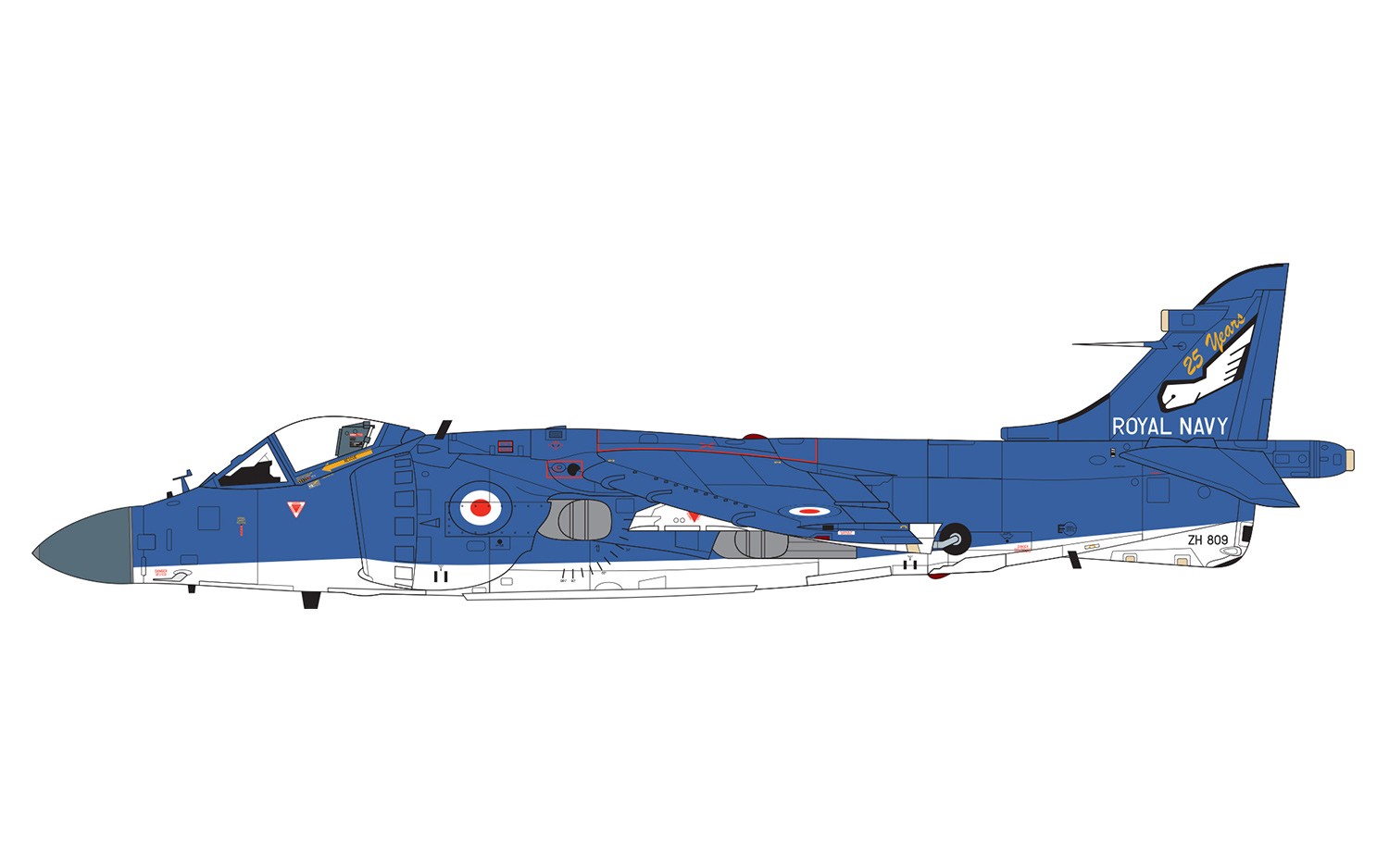 Naval Models - plastic modelbouw vliegtuigen - Airfix - A04052A Bae Sea Harrier FA2