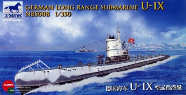 Naval Models - schepen - Bronco German Long Range Submarine Type IX