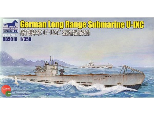 Naval Models - ships - Bronco- German Long Range Submarine Type IXC