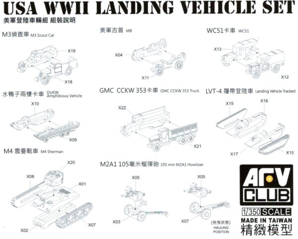 Naval Models - tanks - AFV Club USA WWII Landing verhicle set
