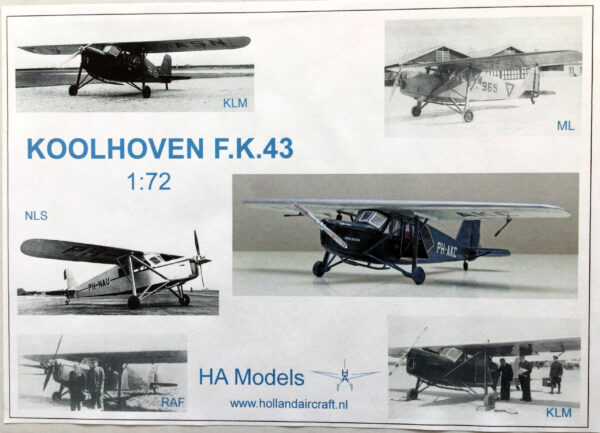 Naval Models - vliegtuigen - HA Models - Koolhoven F.K.43