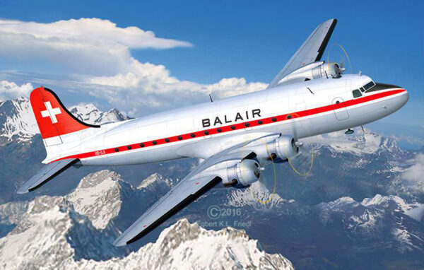 Naval Models - vliegtuigen - Revell - DC4 Balair - Iceland Airways