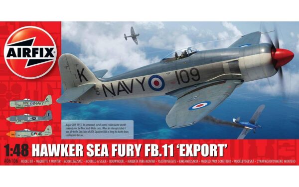 Naval Models -vliegtuigen- Airfix Hawker SeaFury FB.11 Export